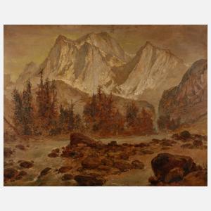 Franz Hofstötter, Herbstliche Hochgebirgslandschaft