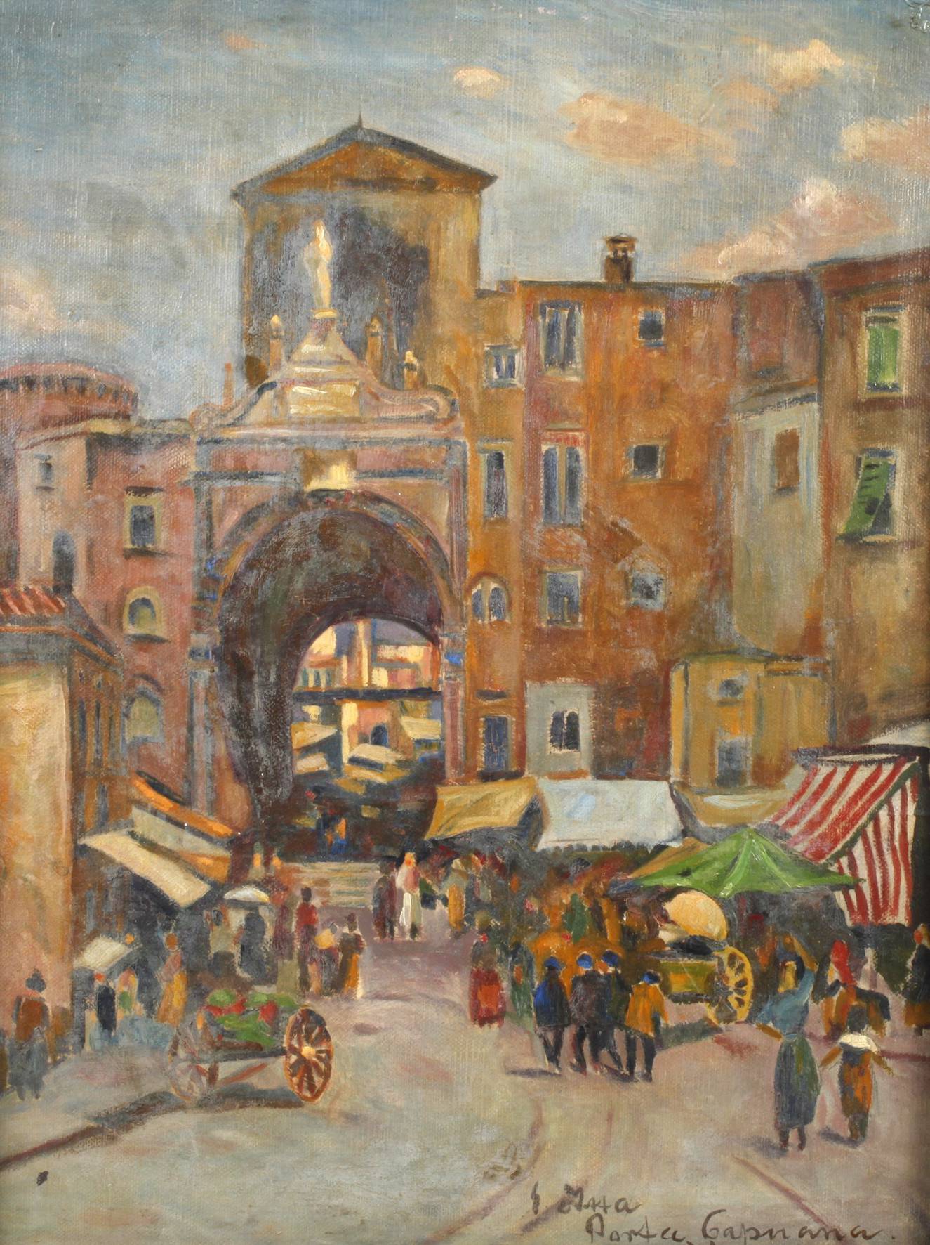 Egon Itta, Markttreiben an der Porta Capuana in Neapel