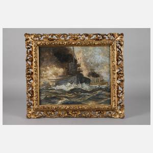 K. Köppel, Paar Gemälde deutsche Kriegsmarine