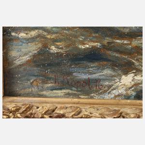 K. Köppel, Paar Gemälde deutsche Kriegsmarine