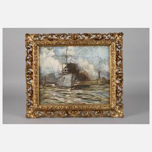 K. Köppel, Paar Gemälde deutsche Kriegsmarine