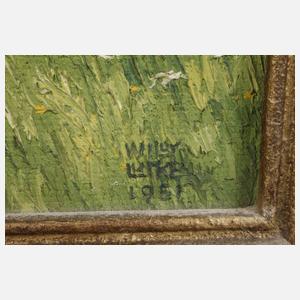 Willy Lucke, Almbauer bei der Mahd