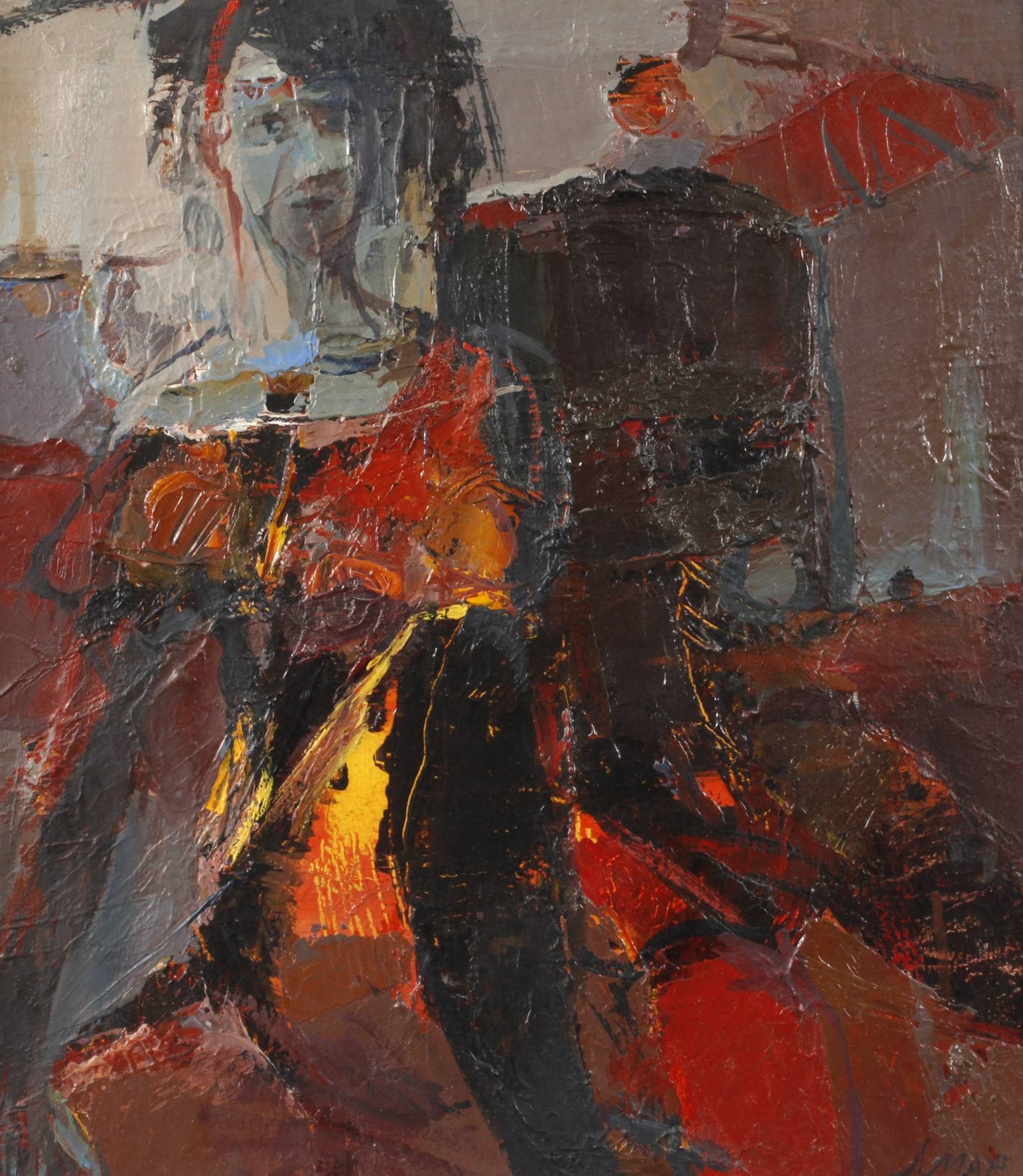 Zora Marinova, attr., Abstraktes Damenportrait