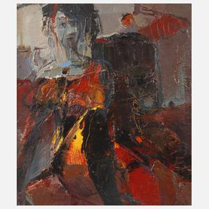 Zora Marinova, attr., Abstraktes Damenportrait