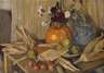 Marlier, Herbststillleben mit Kürbis und Maiskolben