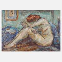 Mania Mavro, attr., Kauernder Damenakt111