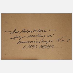 Holger Mittenzwei, ”Der Arbeitslose”