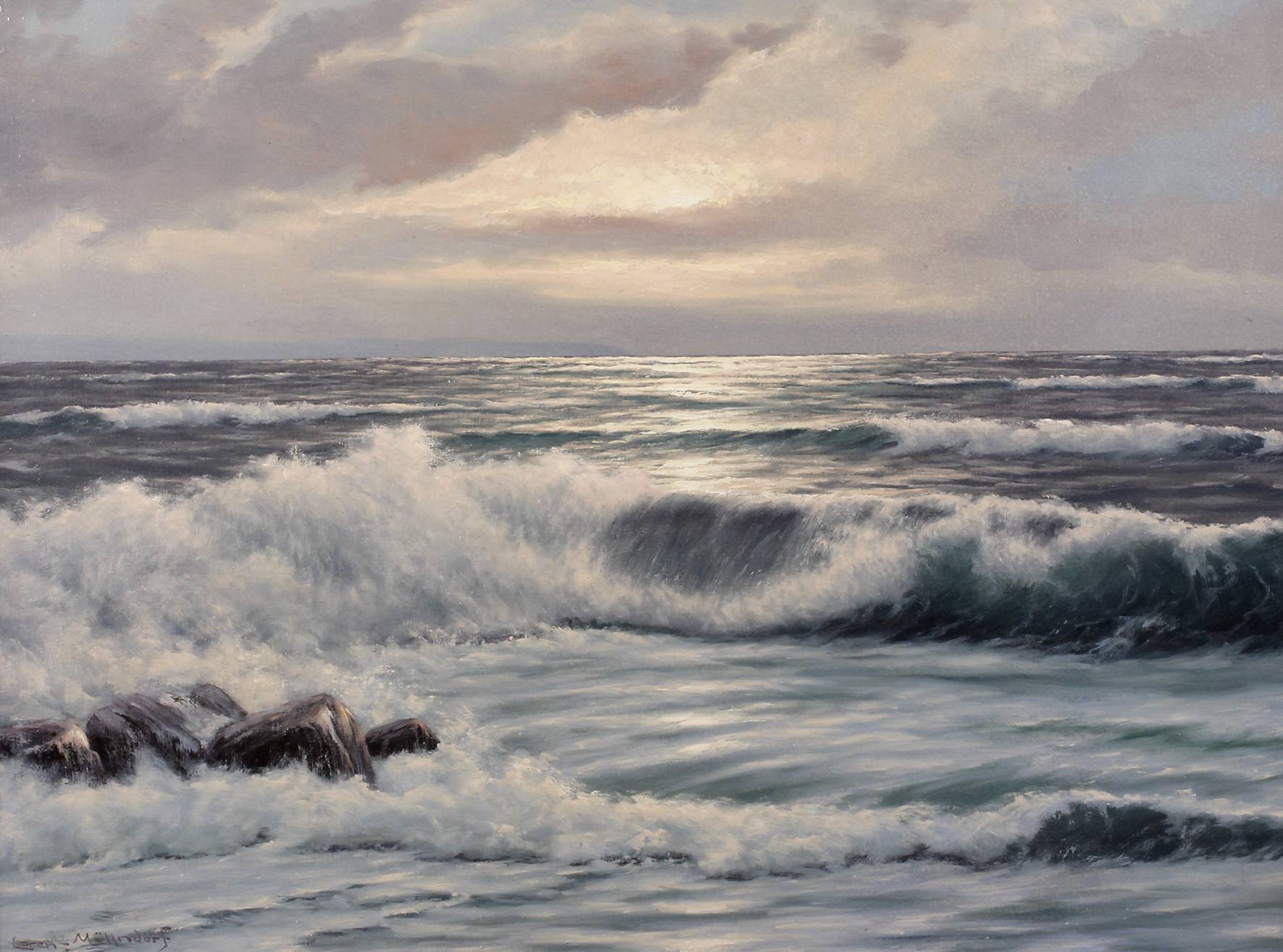 Lorenz Möllndorf, ”Brandung vor Rügen”