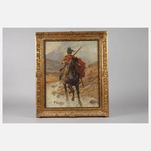 Fritz Neumann, Kosake zu Pferd