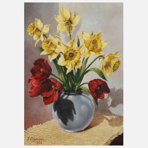 J. Olzmann, Blumenstillleben