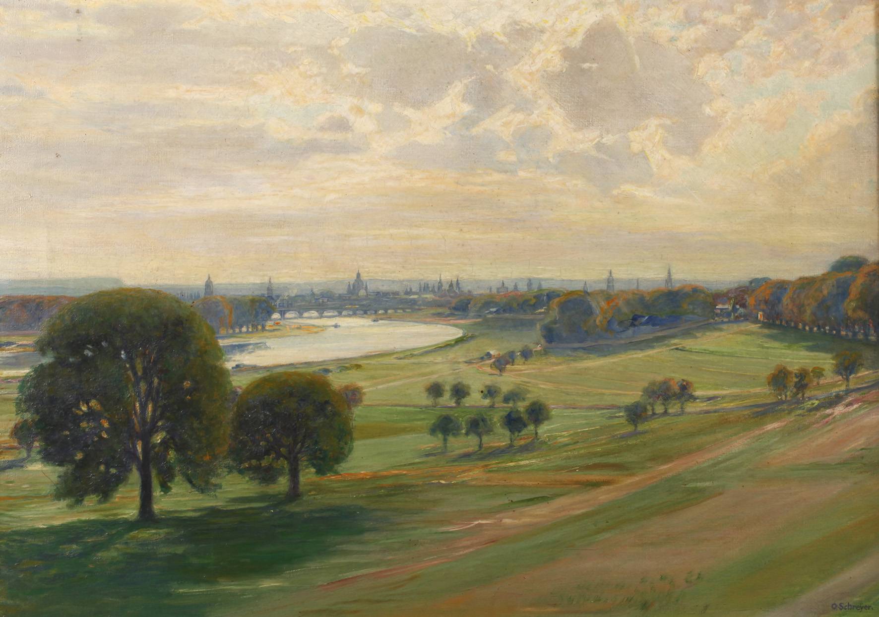 Oskar Schreyer, Blick auf Dresden