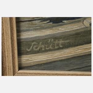 Franz Theodor Schütt, Bei Kamminke im Stettiner Haff