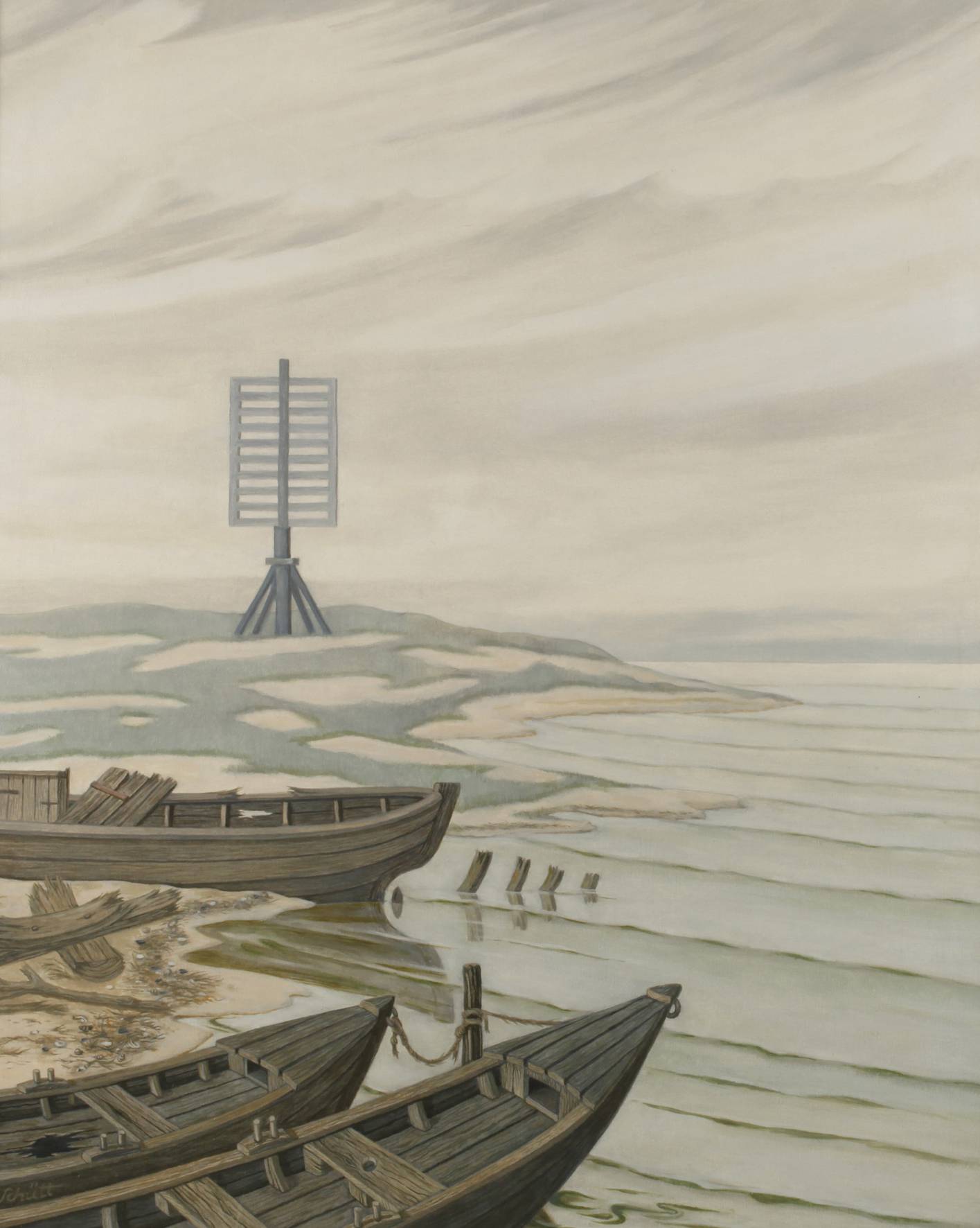 Franz Theodor Schütt, Bei Kamminke im Stettiner Haff