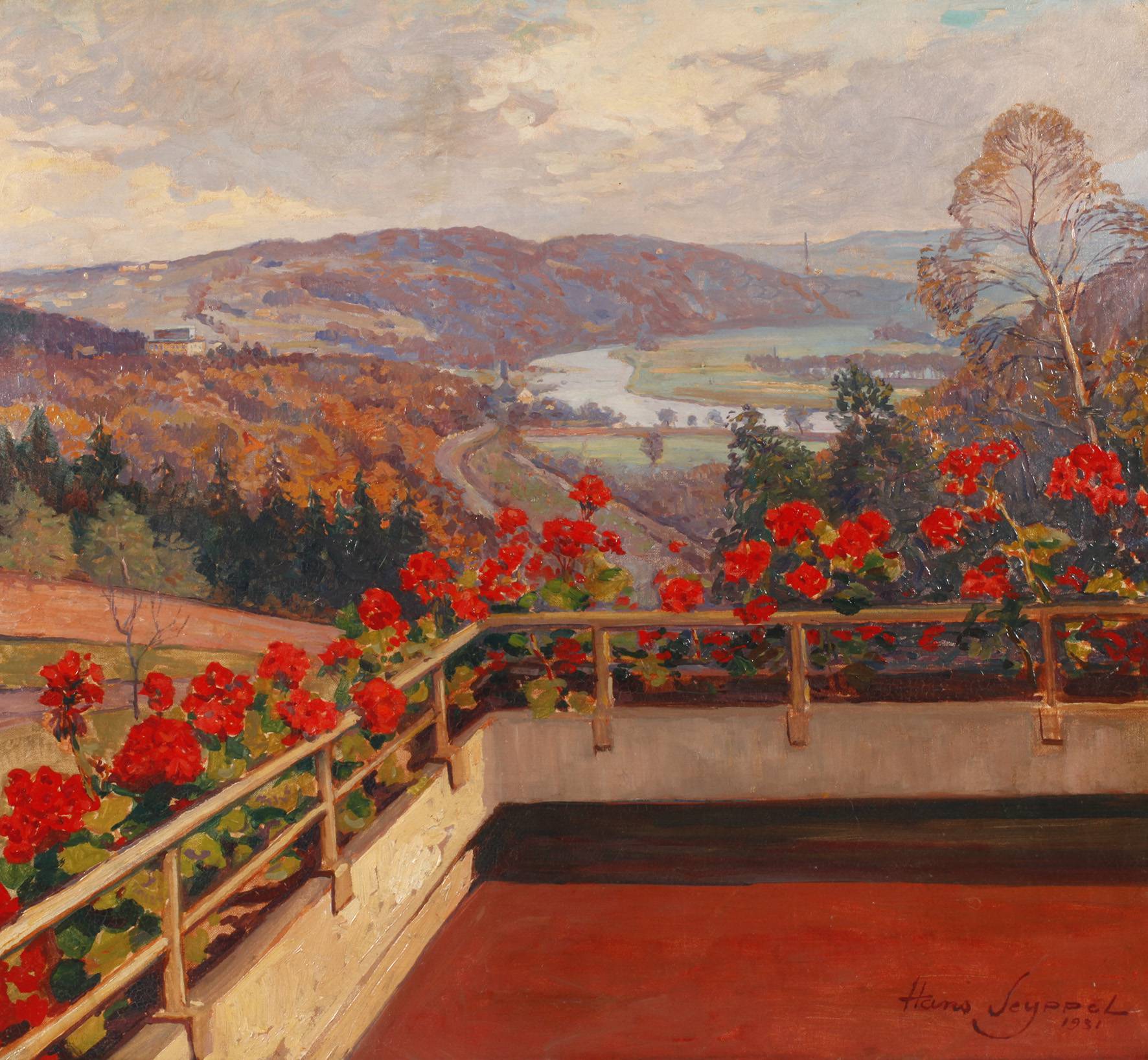 Hans Seyppel, Blick vom Balkon