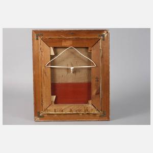 Theodor von Stiernberg, Stillleben mit Käuzchen und Kartenspiel