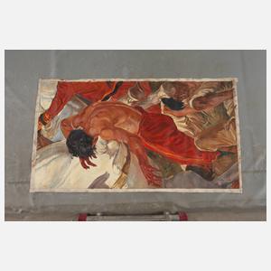 Paul Weiser, attr., Entwurf für ein Deckengemälde