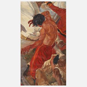 Paul Weiser, attr., Entwurf für ein Deckengemälde