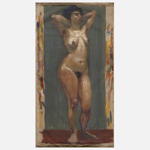 Paul Weiser, attr., Stehender Frauenakt