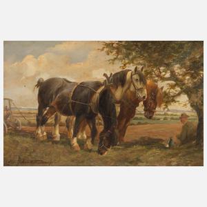 Wilhelm Westerop, Rastende Ackerpferde