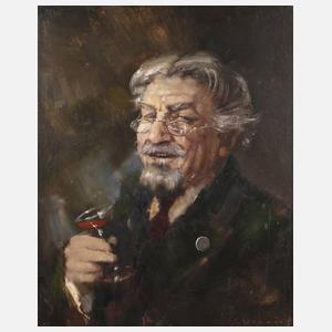 E. Winning, Mann mit Likörglas