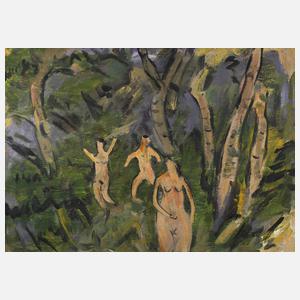 ”Drei Akte im Wald” nach Ernst Ludwig Kirchner
