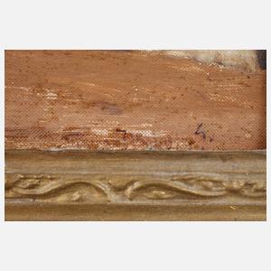 Ruhender Hund im Garten