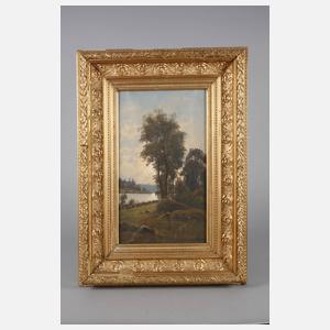 Abendliche Flusslandschaft