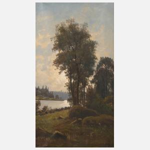 Abendliche Flusslandschaft