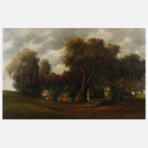 Ruinen in herbstlicher Landschaft