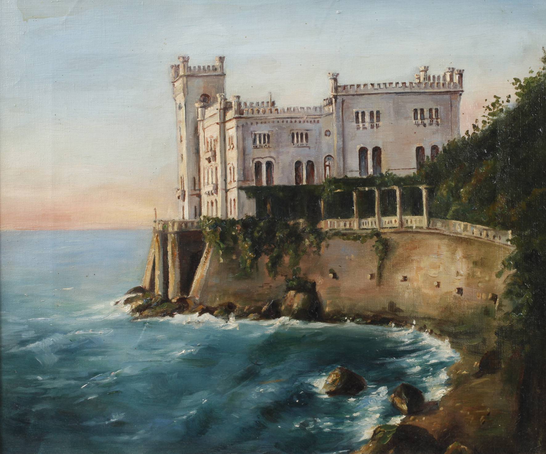 Ansicht Schloss Miramare bei Triest