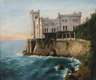 Ansicht Schloss Miramare bei Triest
