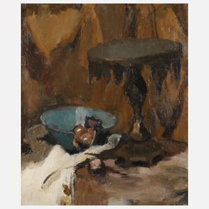 Stillleben mit Lampe