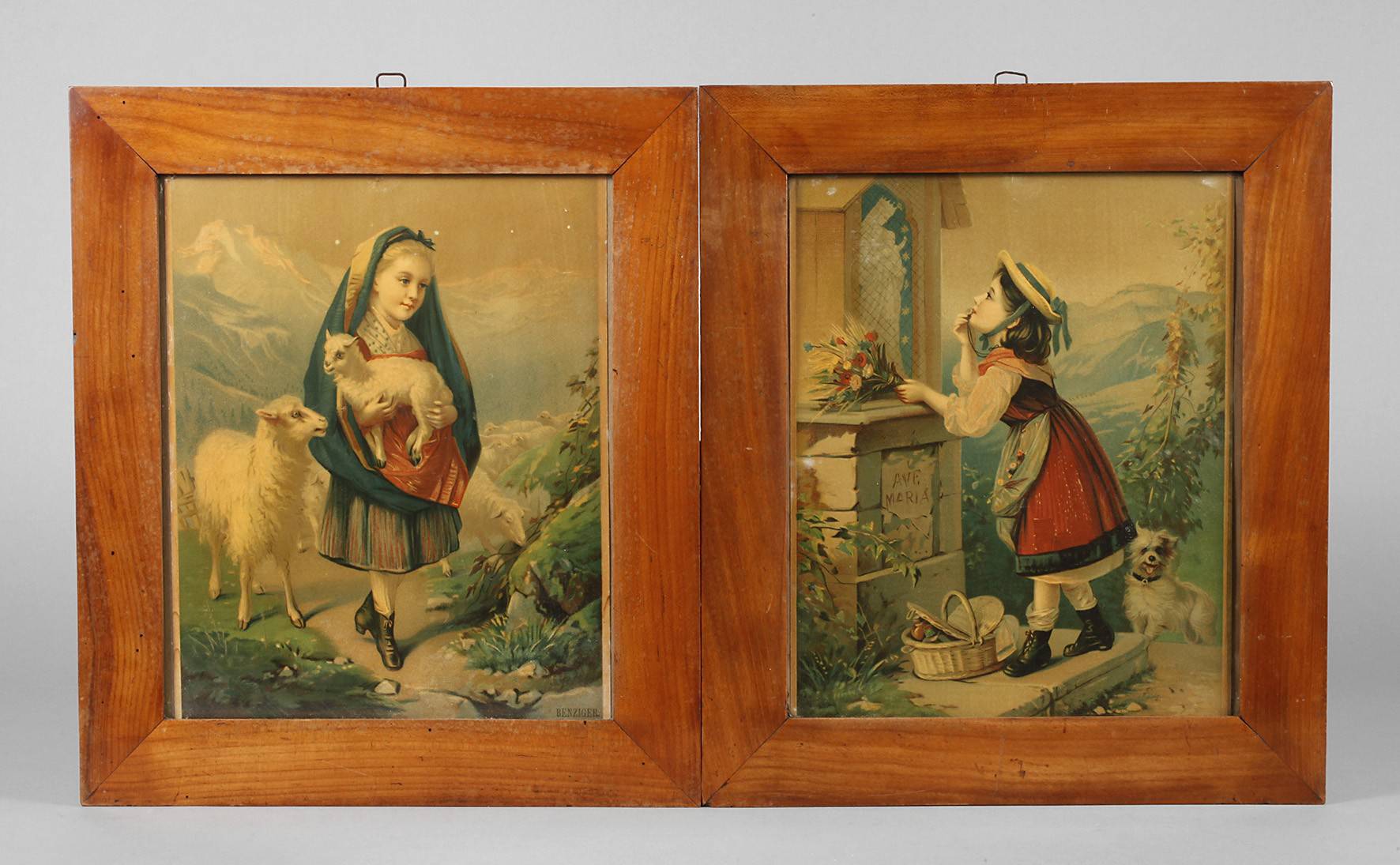 Paar Biedermeierleiste, Mitte 19. Jh.