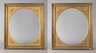 Paar Historismusrahmen mit ovalem Ausschnitt