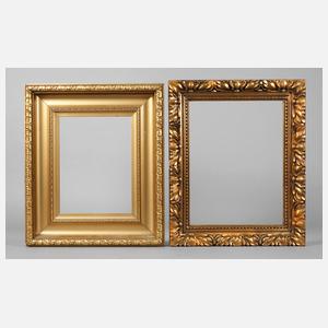 Zwei Goldstuckleisten