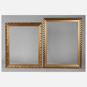 Zwei Goldstuckleisten