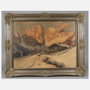 Silberner Stuckrahmen