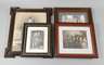 Konvolut aus vier Rahmen mit Fotos