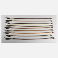 Sammlung von neun Violinenbögen111