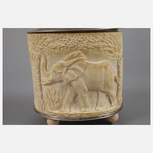 Deckeldose Elfenbein