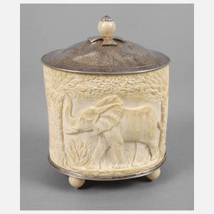 Deckeldose Elfenbein