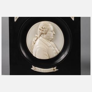 Paar Elfenbeinreliefs