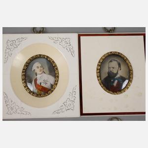 10 Elfenbeinminiaturen