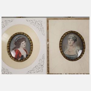 10 Elfenbeinminiaturen