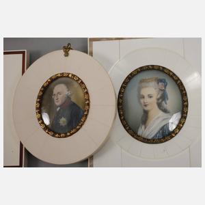 10 Elfenbeinminiaturen