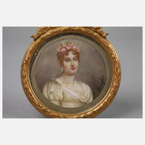 Paar Elfenbeinminiaturen