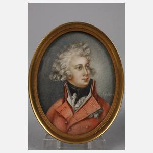 Paar Elfenbeinminiaturen