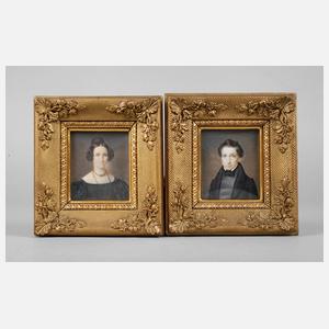 Paar Elfenbeinportraits