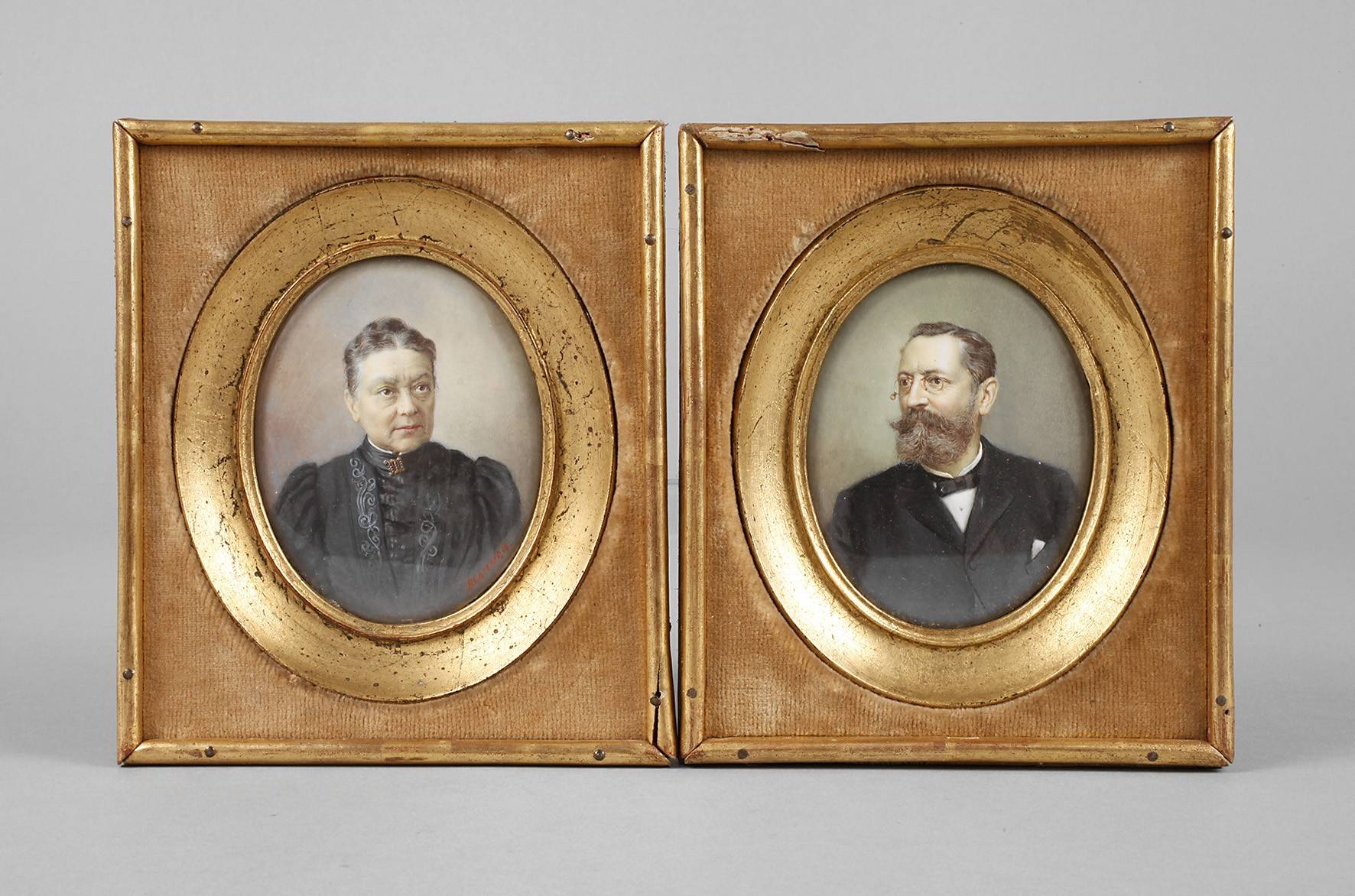 Andreas Blattner, Paar Miniaturportraits