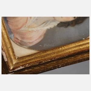 Zwei Elfenbeinminiaturen